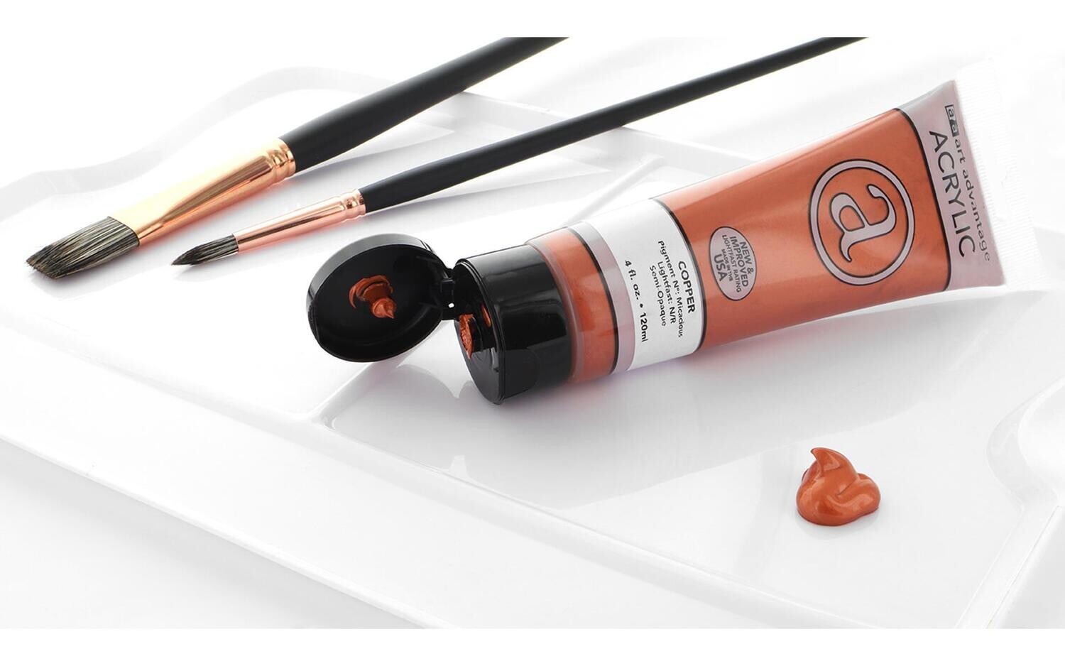 ART ADVANTAGE ACRYLIC PAINT 4oz Copper