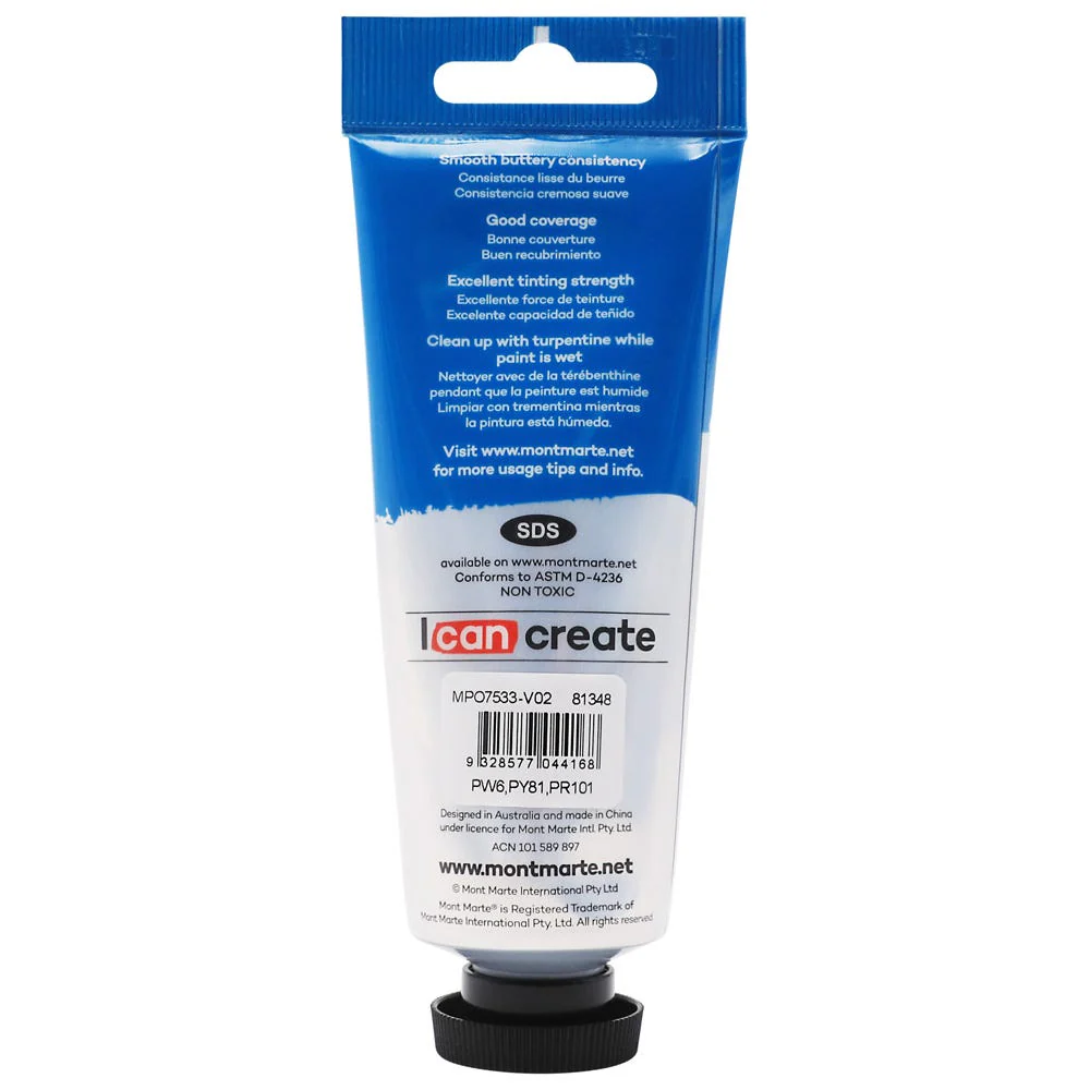 MONT MARTE Oil Paint 75ml - Naples Yellow