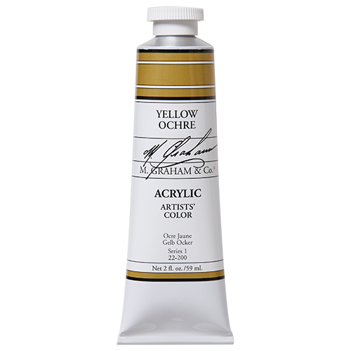 M GRAHAM YELLOW OCHRE 60ML TUBE ACRYLIC