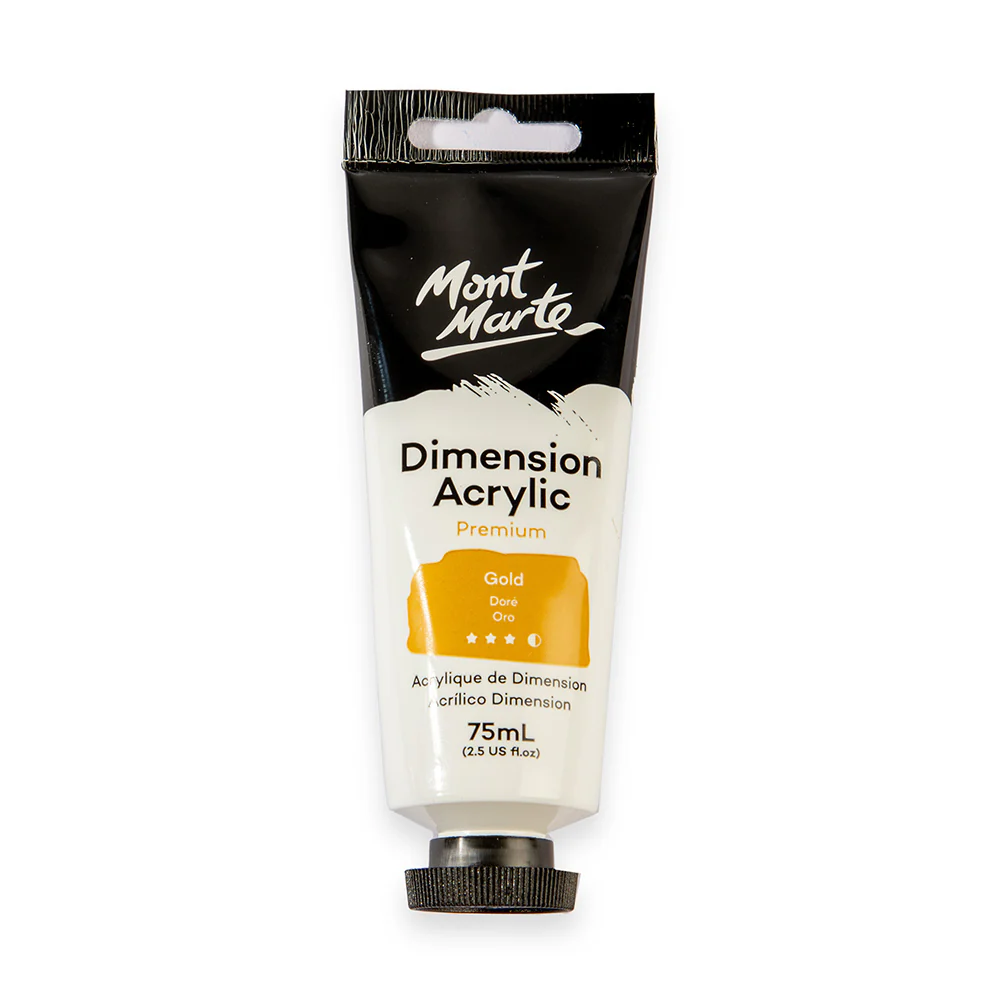 MONT MARTE DIMENSIONS ACRYLICS 75ML  - Gold