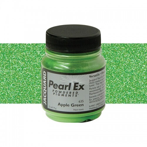 JACQUARD PEARL EX .50 OZ POWDERD PIGMENT 635 APPLE GREEN