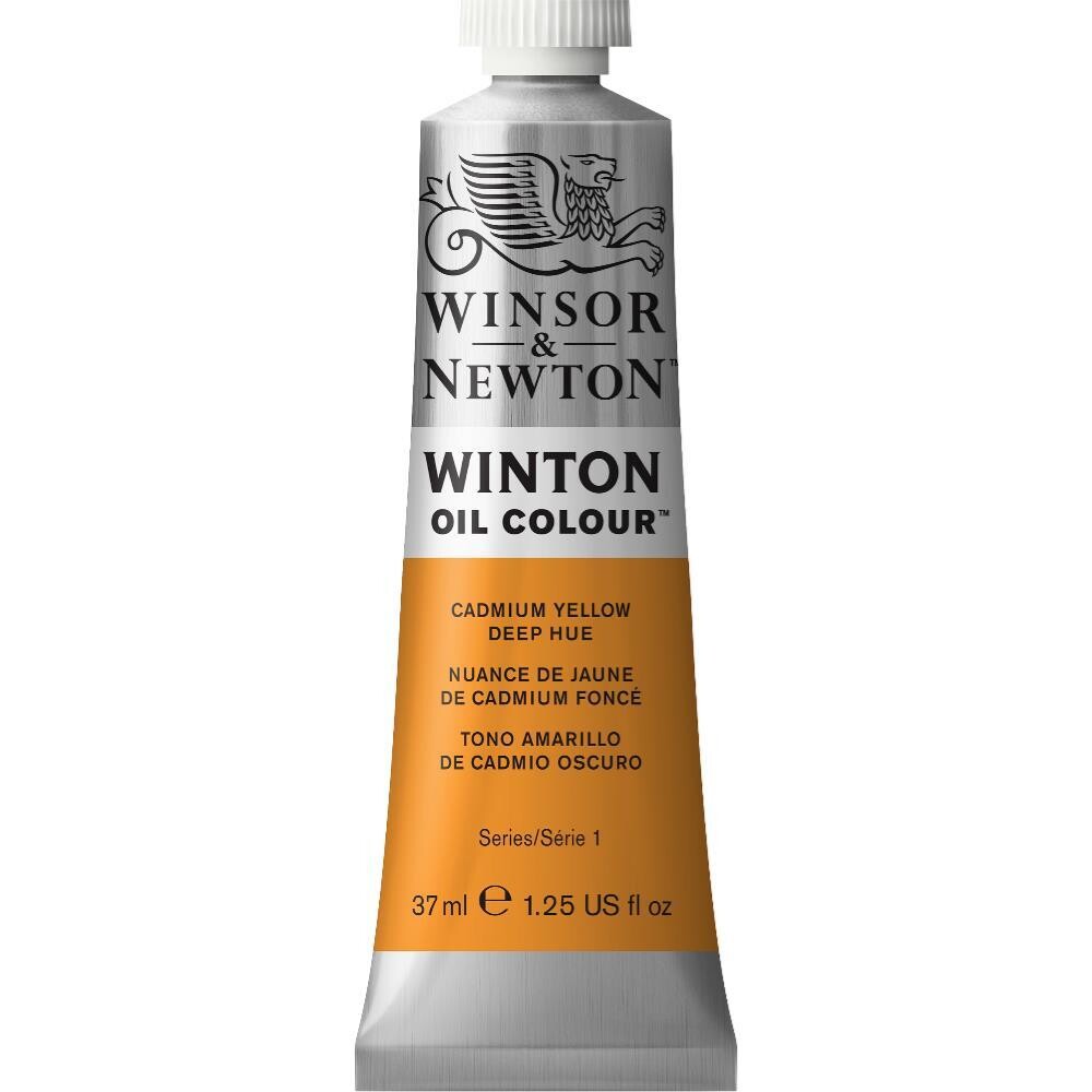 WINSOR & NEWTON WINTON OIL COLOUR 37ML CADMIUM YELLOW DEEP HUE