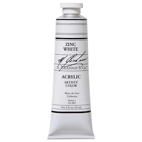 M GRAHAM ZINC WHITE 60ML TUBE ACRYLIC
