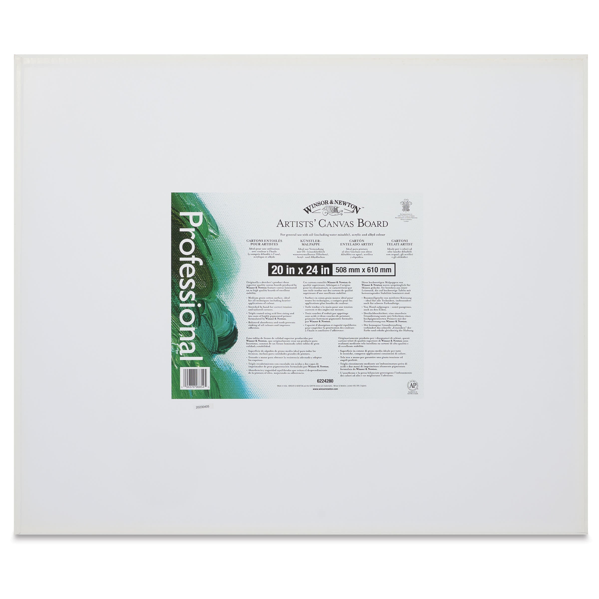 WINSOR & NEWTON ARTIST CANVAS PANELS/BOARDS 20X24