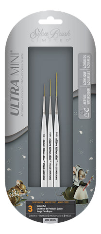 Silver Brush Limited ULTRA MINI STRIPER BRUSH SET