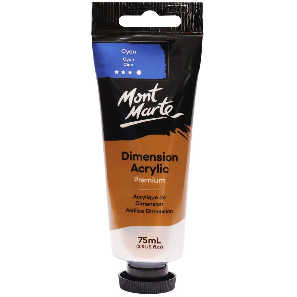 MONT MARTE DIMENSIONS ACRYLICS 75ML  - Cyan Blue