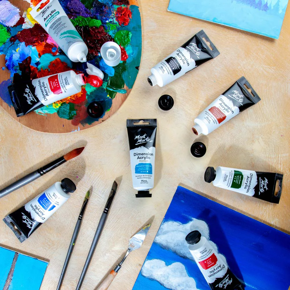 MONT MARTE DIMENSIONS ACRYLICS 75ML  - Monastral Cerulean