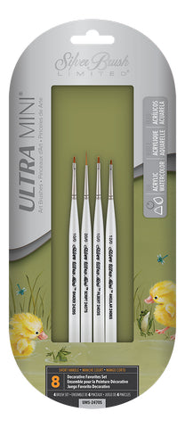 Silver Brush  Limited ULTRA MINI DECORATIVE FAVORITE BRUSH SET