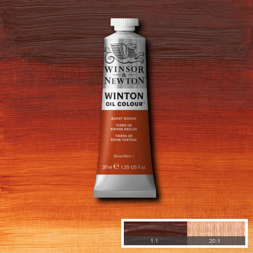 WINSOR & NEWTON WINTON OIL COLOUR 37ML BURNT SIENNA