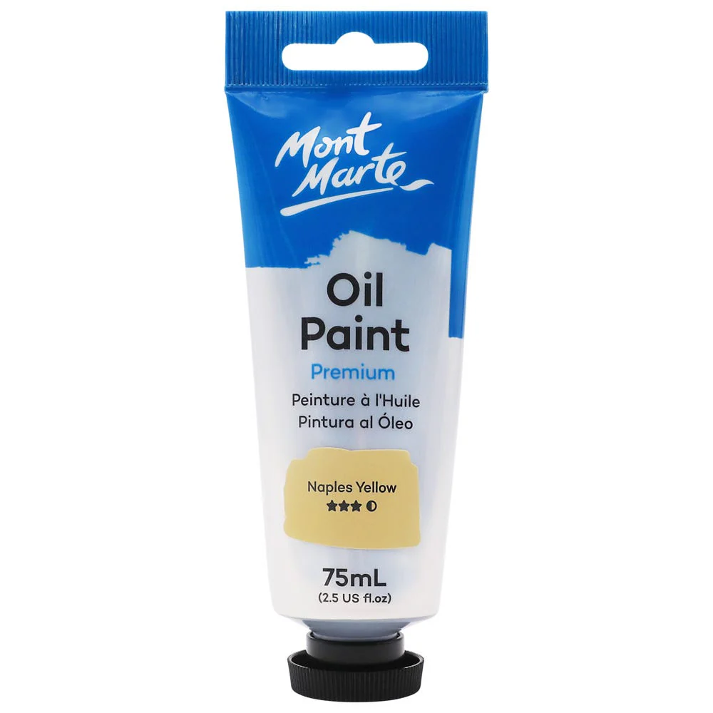 MONT MARTE Oil Paint 75ml - Naples Yellow