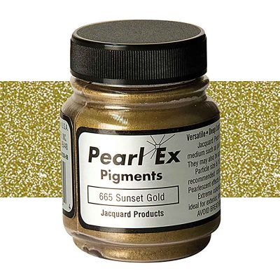 JACQUARD PEARL EX .50 OZ POWDERD PIGMENT 665 SUNSET GOLD