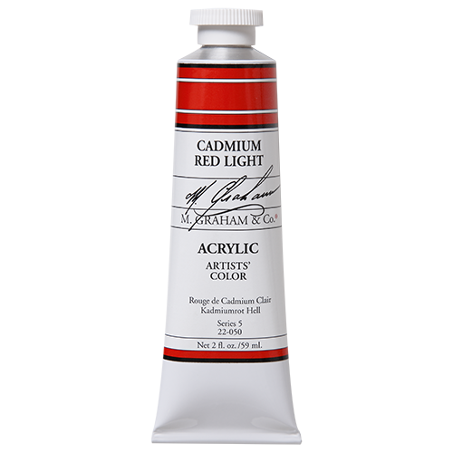 M GRAHAM CADMIUM RED LIGHT 60ML TUBE ACRYLIC