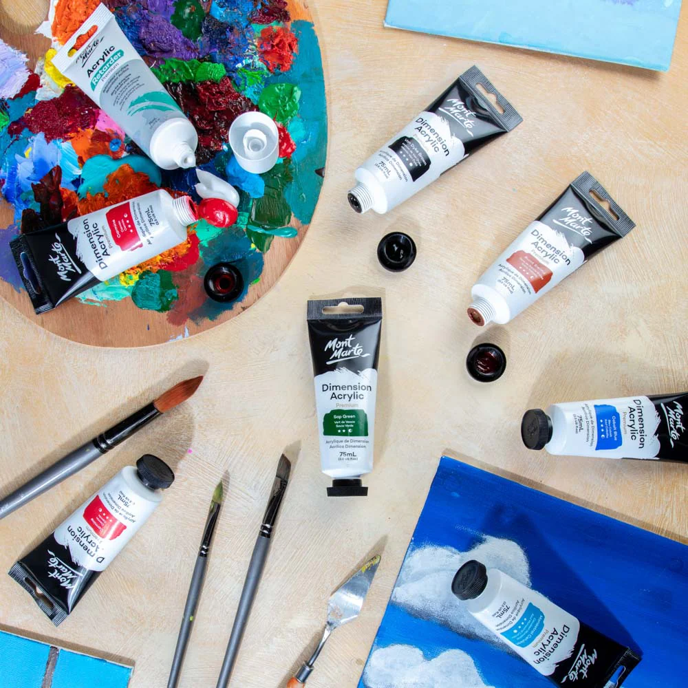 MONT MARTE DIMENSIONS ACRYLICS 75ML  - Sap Green