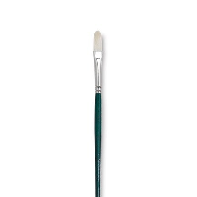 GAINSBOROUGH OIL/ACRY WHITE BRISTLE LONG HANDLE FILBERT 4