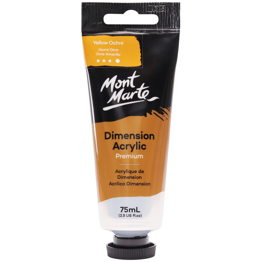 MONT MARTE DIMENSIONS ACRYLICS 75ML  - Yellow Ochre