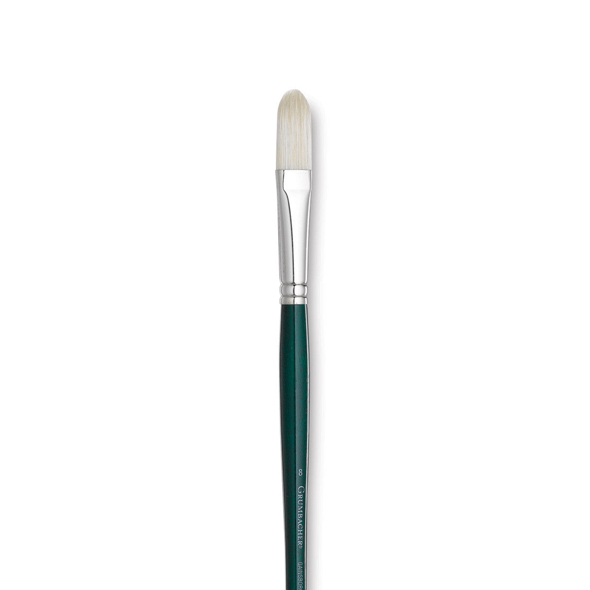 GAINSBOROUGH OIL/ACRY WHITE BRISTLE LONG HANDLE FILBERT 8