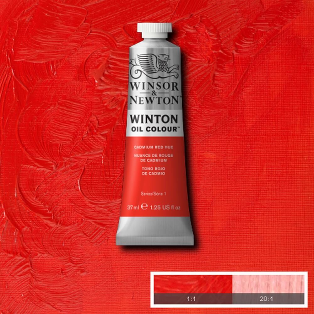WINSOR & NEWTON WINTON OIL COLOUR 37ML CADMIUM RED HUE