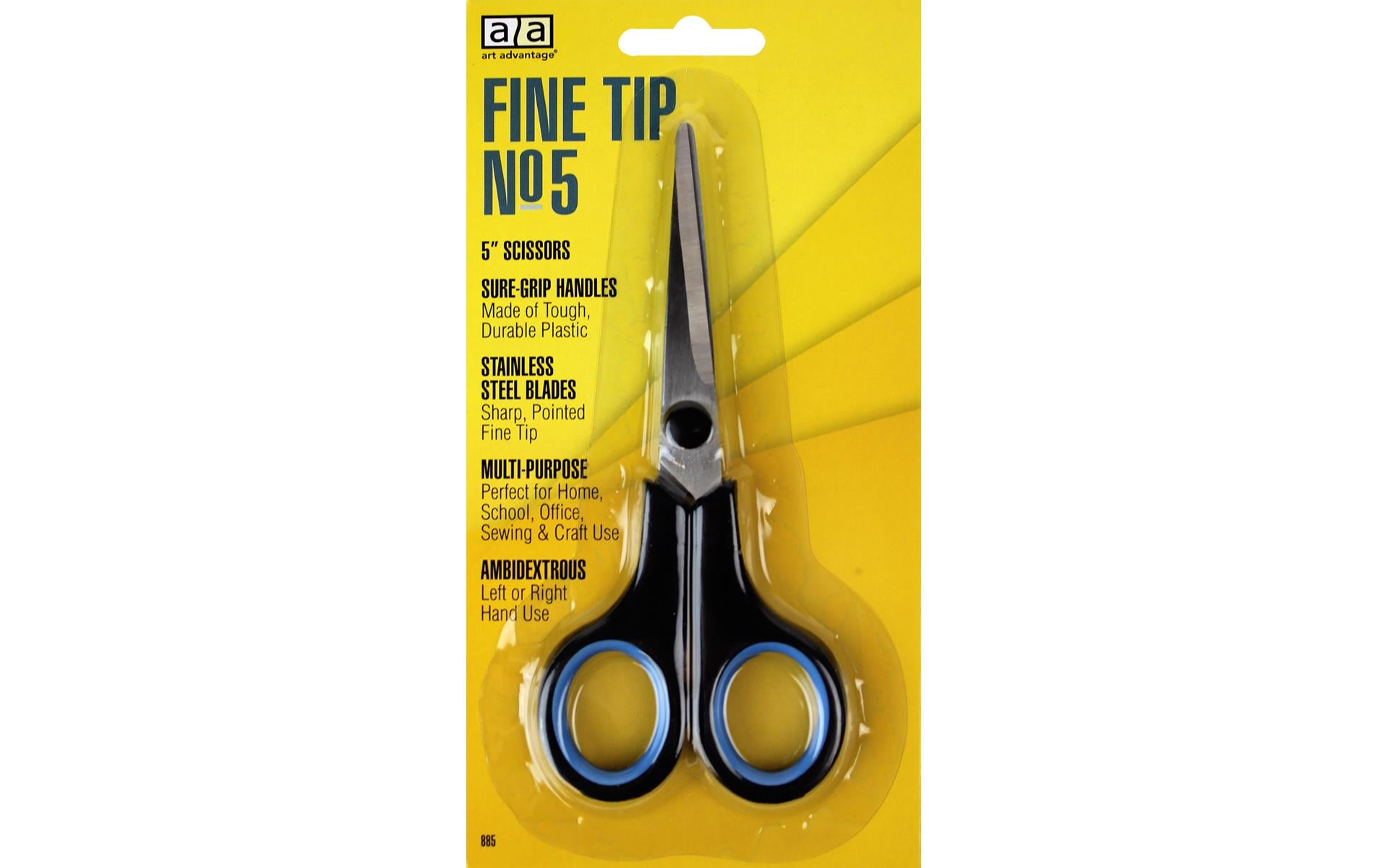 ART ADVANTAGE Scissors 5" Fine Tip Ambidextrous
