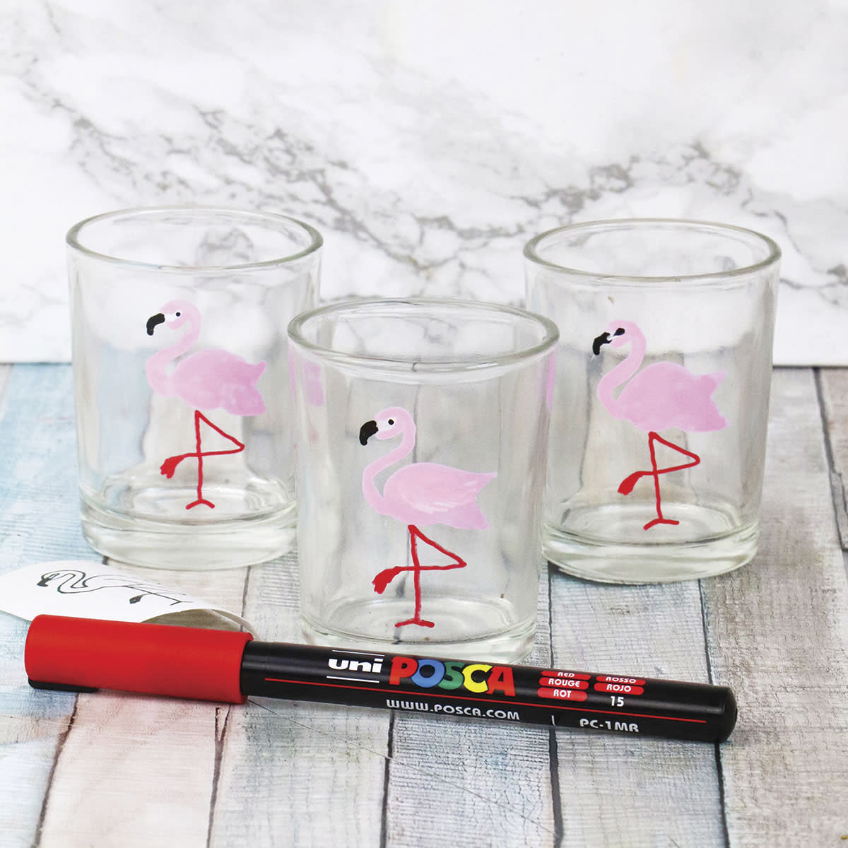 POSCA Paint Marker Sets, 8-Color PC-1M Extra-Fine Tapered Tip Basic Set