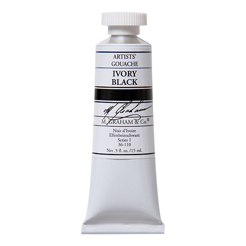 M. Graham 15ML Gouache - IVORY BLACK