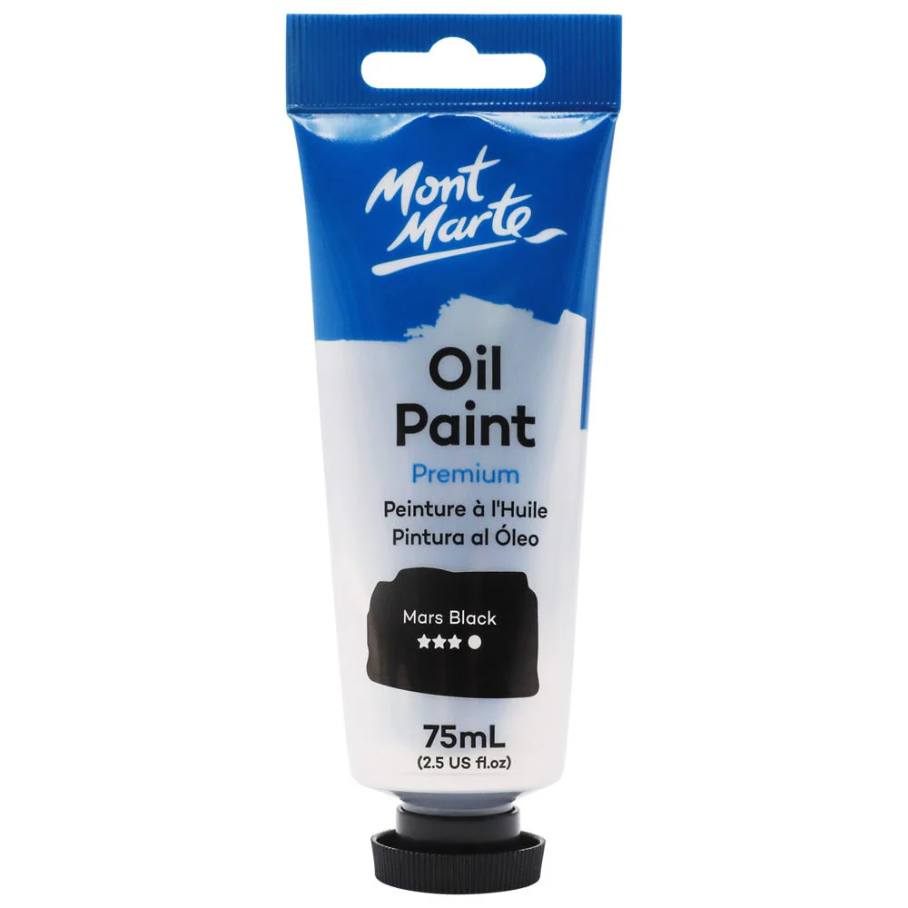 MONT MARTE Oil Paint 75ml - Mars Black