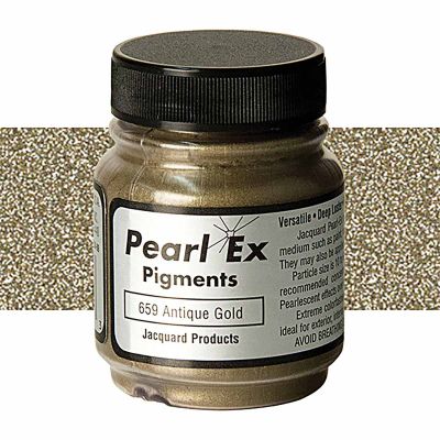 JACQUARD PEARL EX .50 OZ POWDERD PIGMENT 659 ANTIQUE GOLD