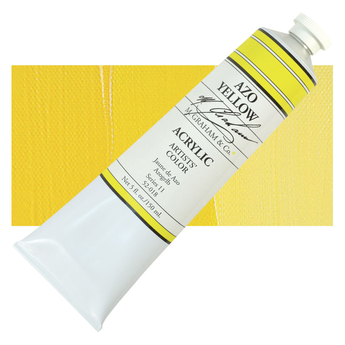 M GRAHAM AZO YELLOW 60ML TUBE ACRYLIC