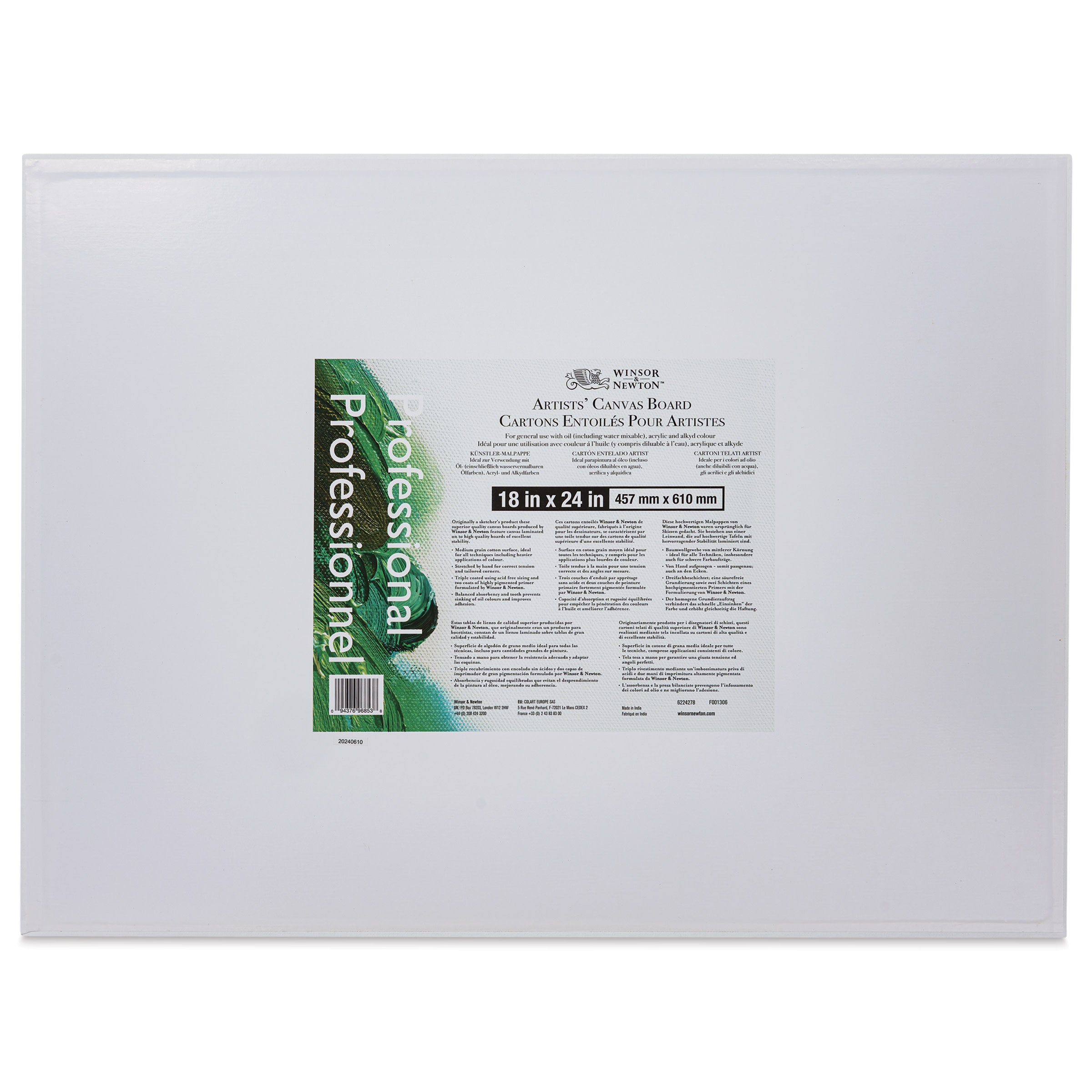 WINSOR & NEWTON ARTIST CANVAS PANELS/BOARDS 18X24