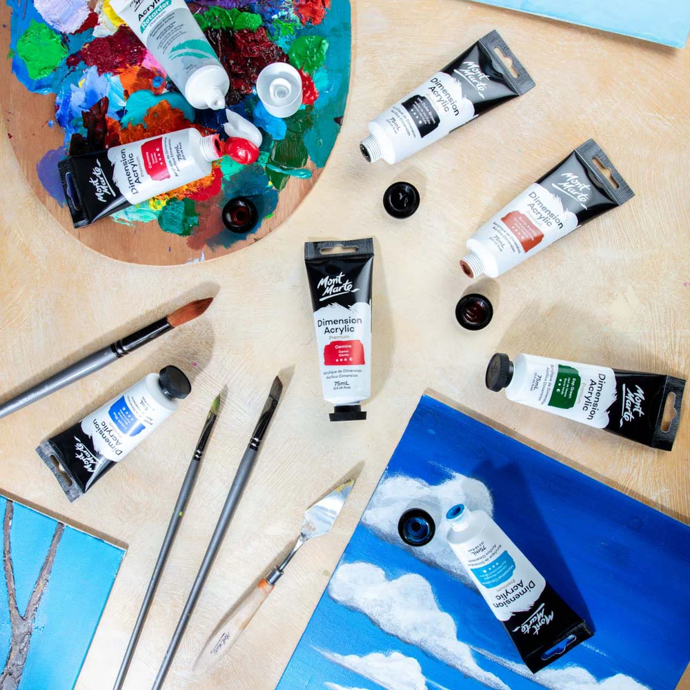MONT MARTE DIMENSIONS ACRYLICS 75ML  - Carmine
