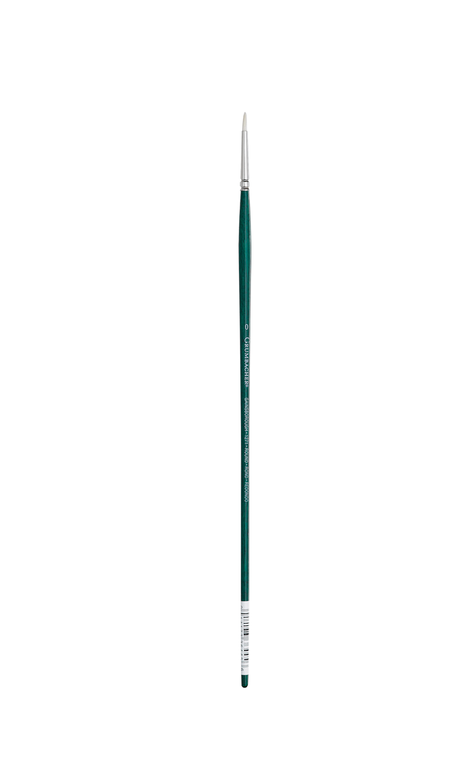 GAINSBOROUGH OIL/ACRY WHITE BRISTLE LONG HANDLE ROUND 0