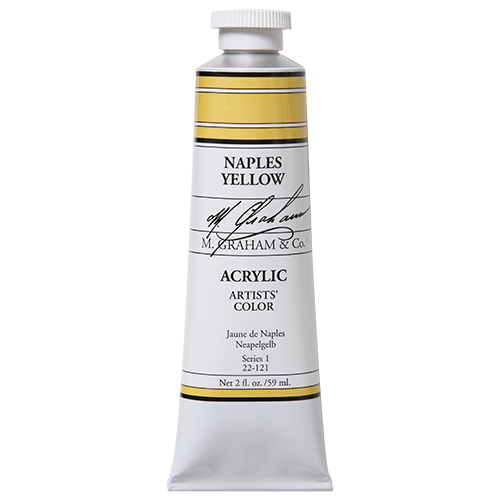 M GRAHAM NAPLES YELLOW HUE 60ML TUBE ACRYLIC