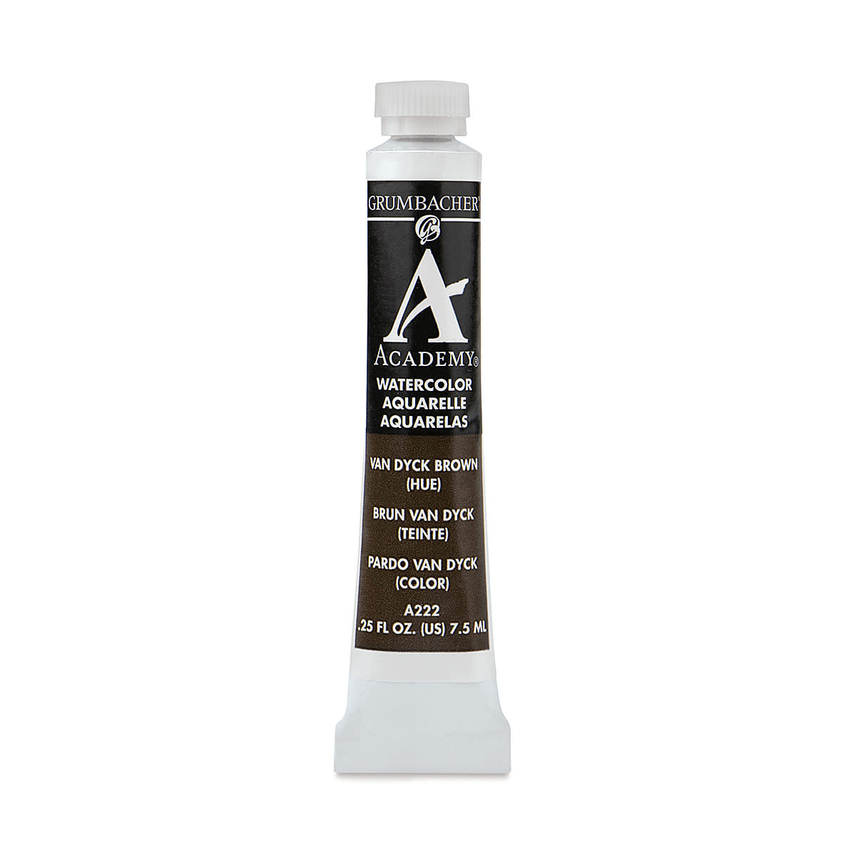 GRUMBACHER ACADEMY WATERCOLOR VAN DYKE BROWN 7.5ML