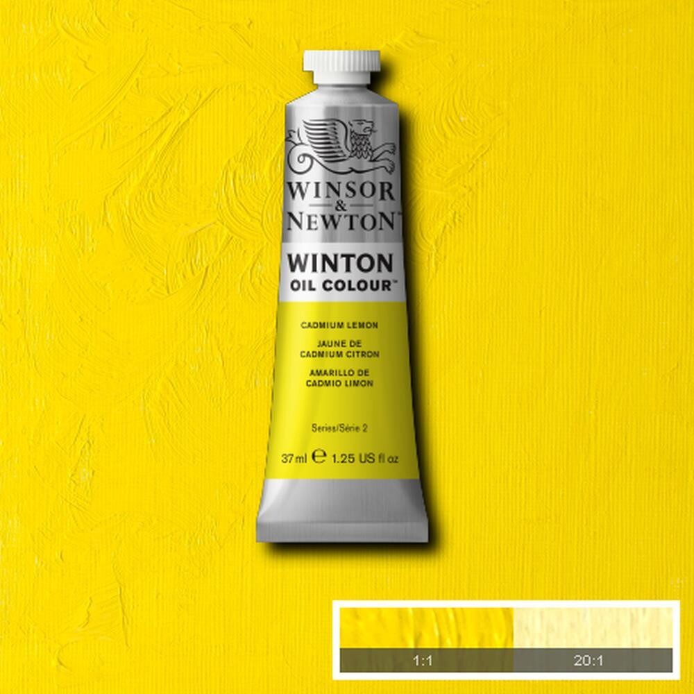 WINSOR & NEWTON WINTON OIL COLOUR 37ML CADMIUM LEMON