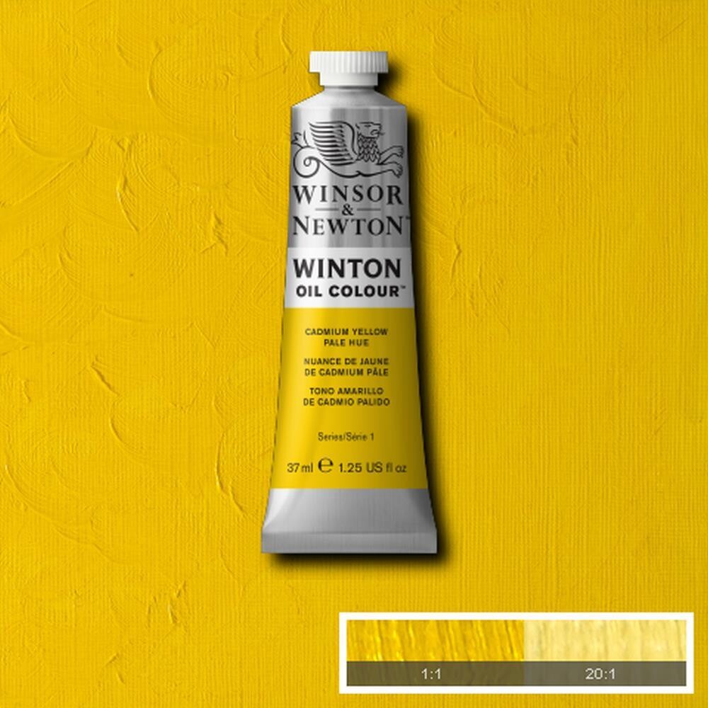 WINSOR & NEWTON WINTON OIL COLOUR 37ML CADMIUM YELLOW PALE HUE