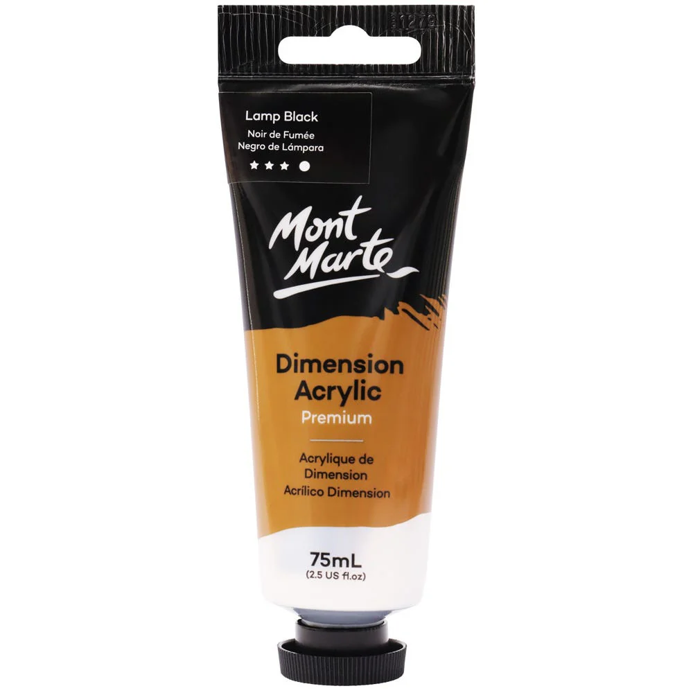 MONT MARTE DIMENSIONS ACRYLICS 75ML  - Lamp Black