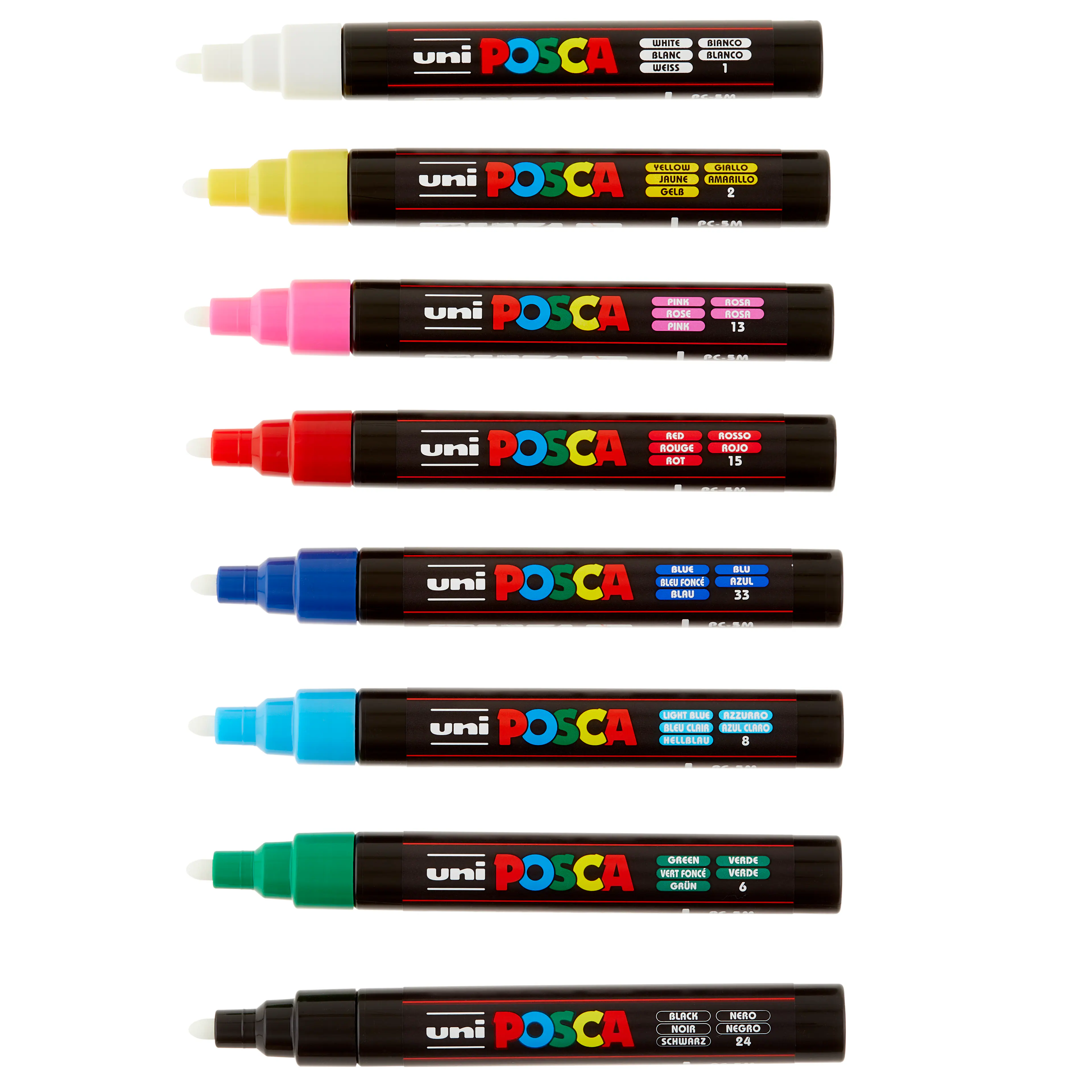 POSCA Paint Marker Sets, 8-Color PC-3M Fine Set
