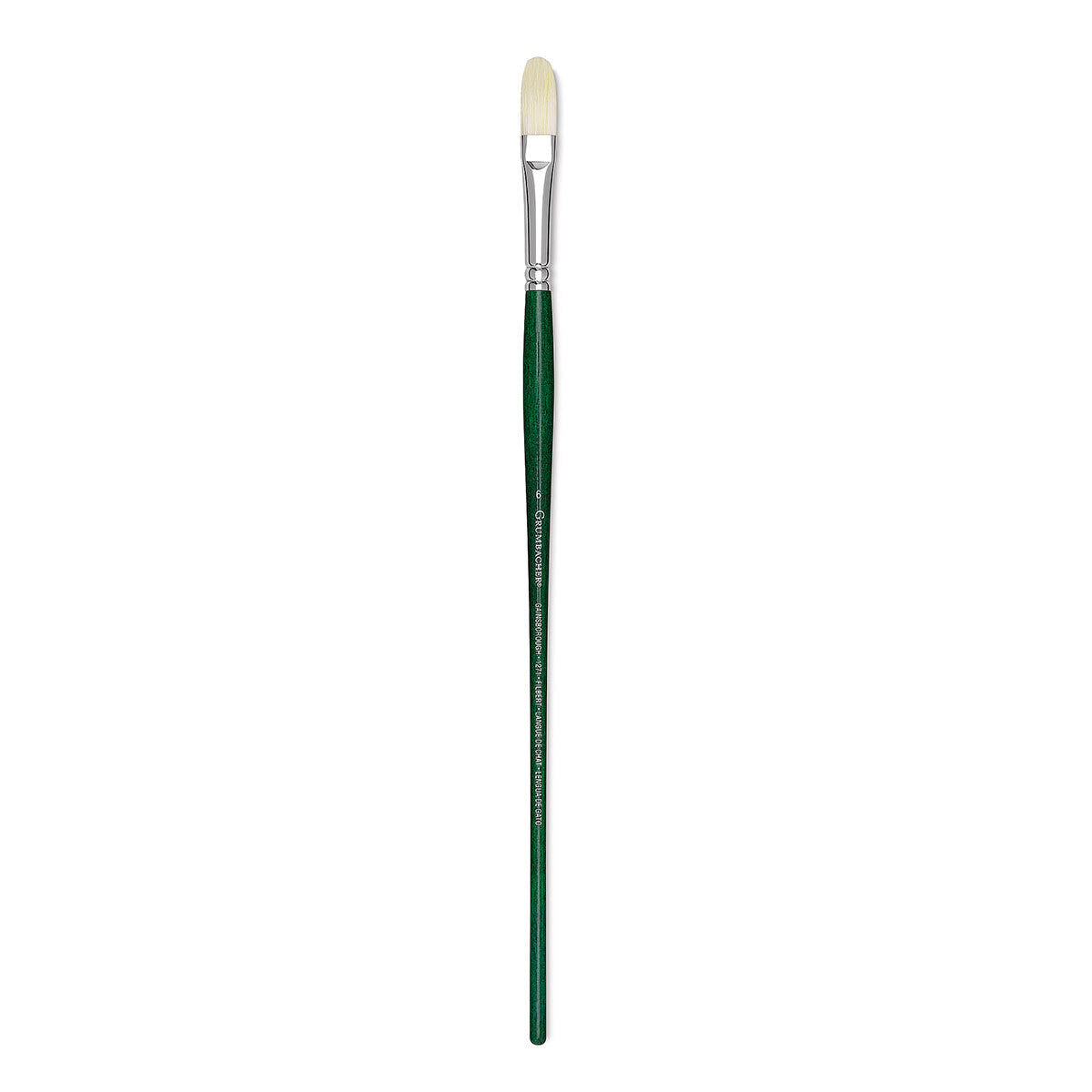 GAINSBOROUGH OIL/ACRY WHITE BRISTLE LONG HANDLE FILBERT 6