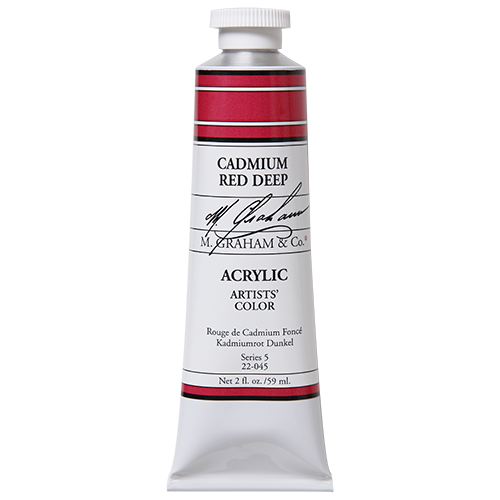 M GRAHAM CADMIUM RED DEEP 60ML TUBE ACRYLIC