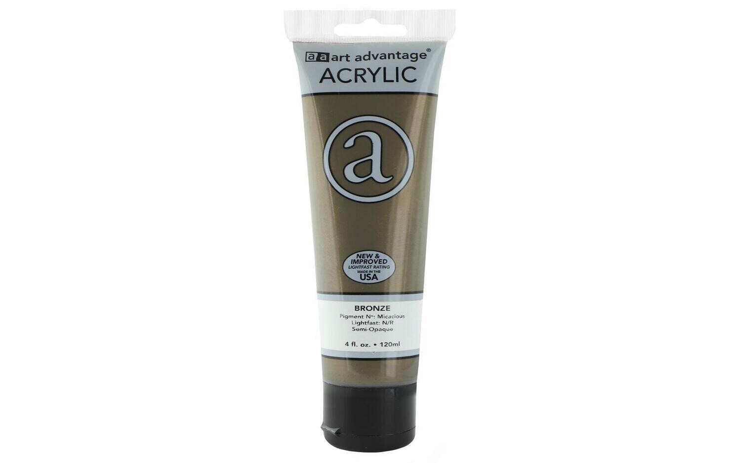 ART ADVANTAGE ACRYLIC PAINT 4oz Bronze