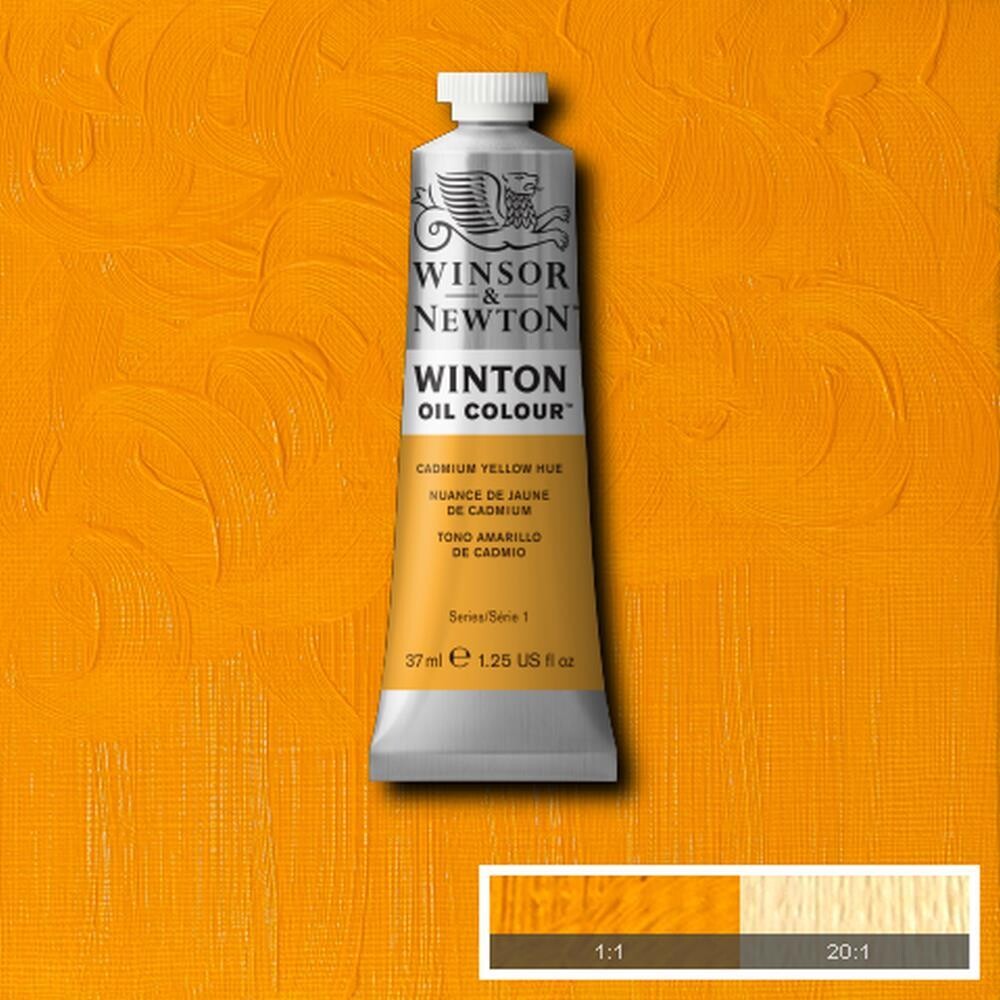 WINSOR & NEWTON WINTON OIL COLOUR 37ML CADMIUM YELLOW HUE