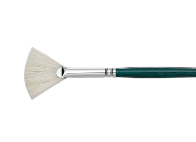 GAINSBOROUGH OIL/ACRY WHITE BRISTLE LONG HANDLE FAN 4