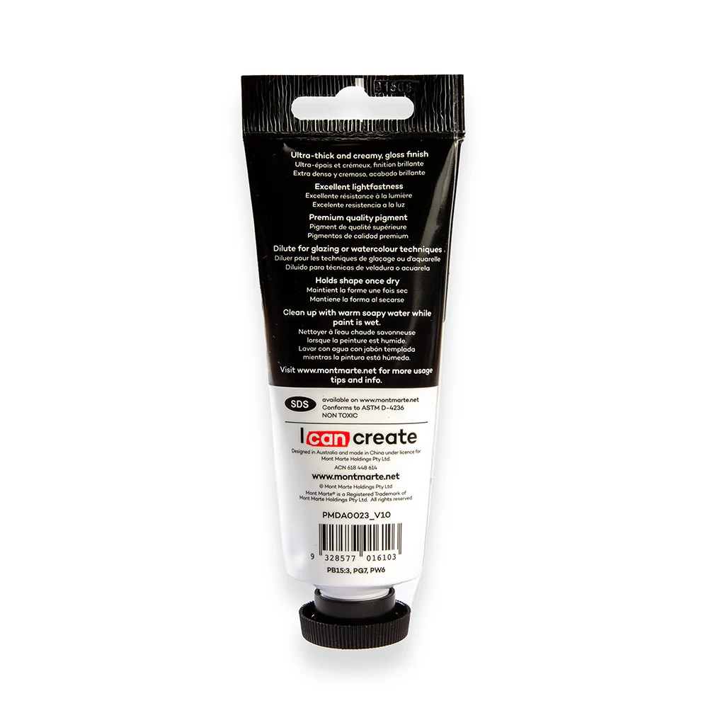 MONT MARTE DIMENSIONS ACRYLICS 75ML  - Monastral Cerulean