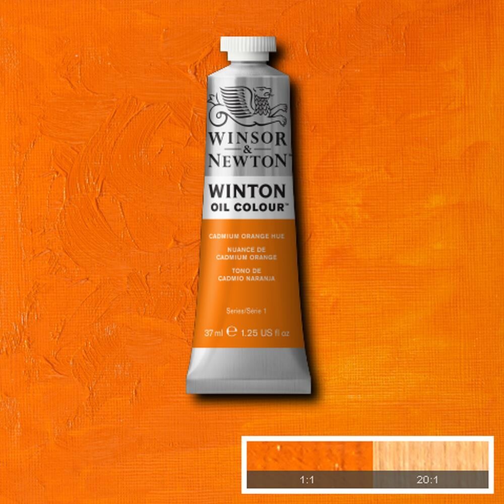 WINSOR & NEWTON WINTON OIL COLOUR 37ML CADMIUM ORANGE HUE