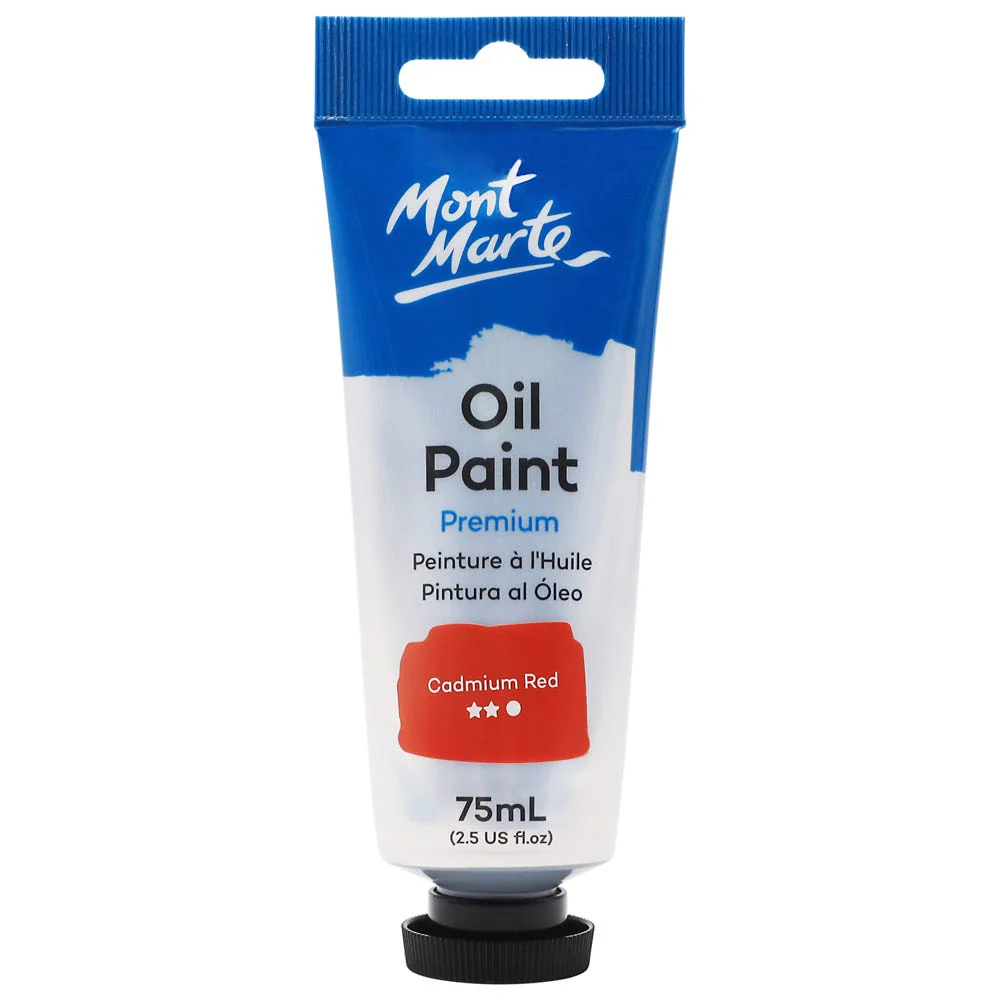MONT MARTE Oil Paint 75ml - Cadmium Red
