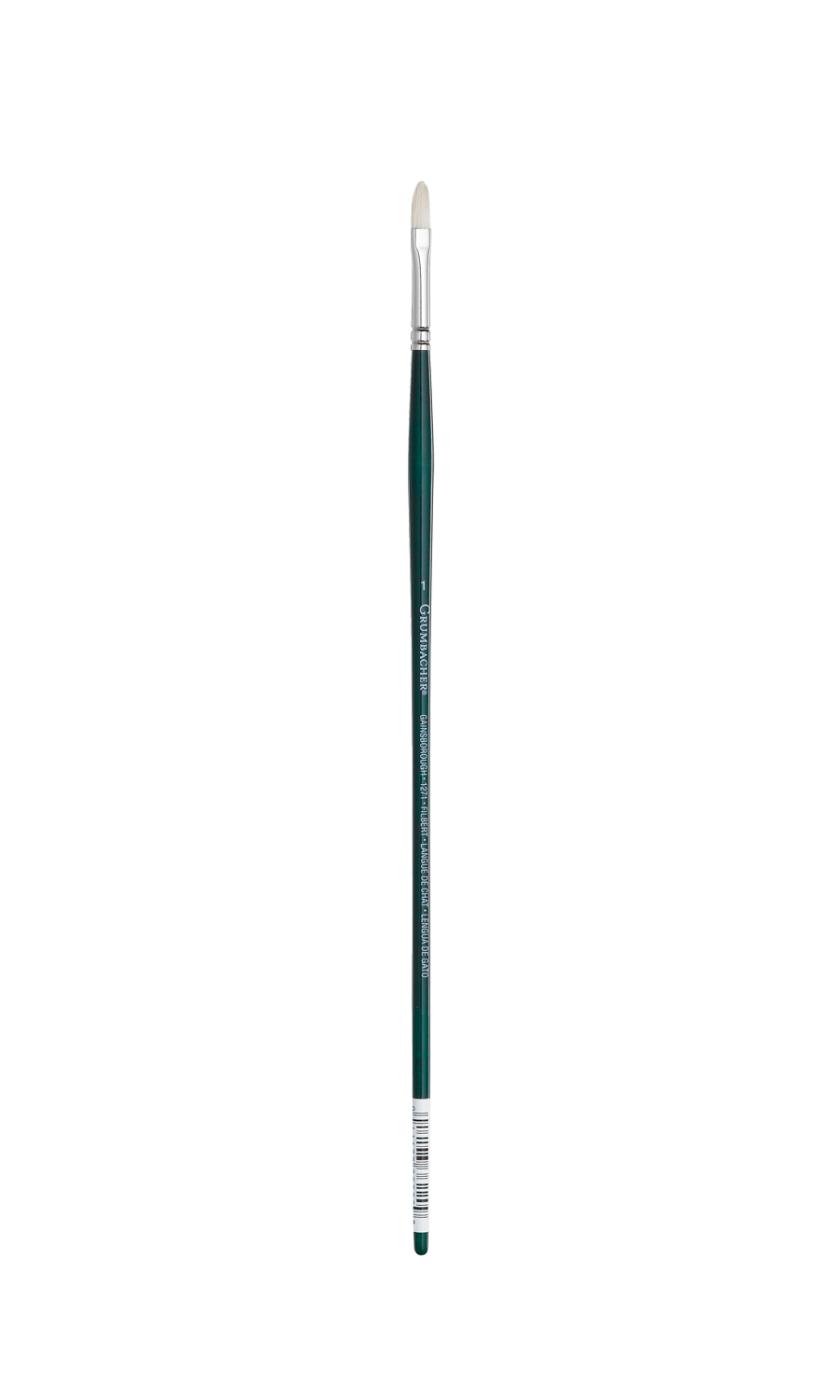 GAINSBOROUGH OIL/ACRY WHITE BRISTLE LONG HANDLE FILBERT 1