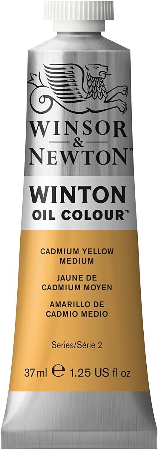 WINSOR & NEWTON WINTON OIL COLOUR 37ML CADMIUM YELLOW MEDIUM