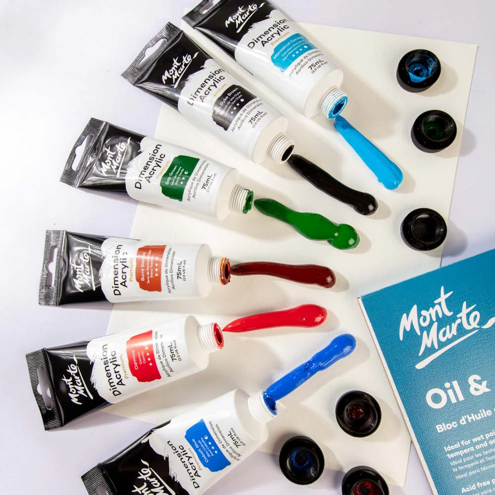 MONT MARTE DIMENSIONS ACRYLICS 75ML  - Burnt Sienna