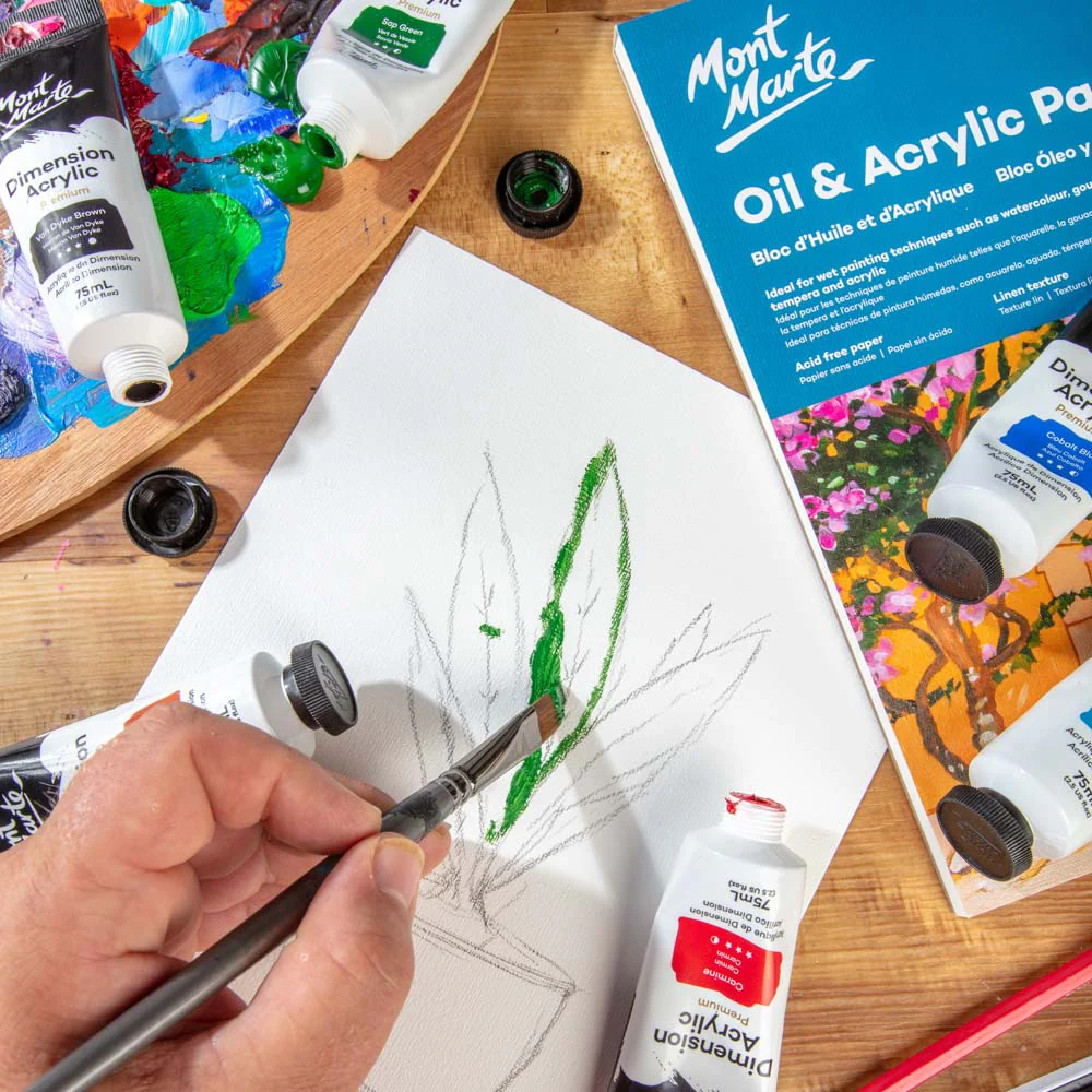 MONT MARTE DIMENSIONS ACRYLICS 75ML  - Burnt Sienna