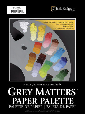 Jack Richeson Grey Matters Paper Palettes 12X16