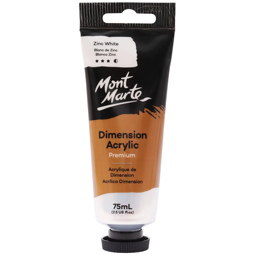 MONT MARTE DIMENSIONS ACRYLICS 75ML  - Zinc White